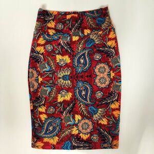Bodycon Skirt Pensil Midi Mini Skirt Size M/S Stretchy BOHO Print